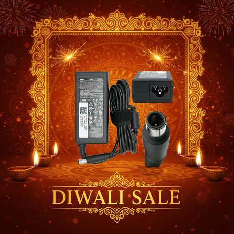 DELL Original Laptop Charger Big Pin 65watts 65 W Adapter  (Power Cord Included)